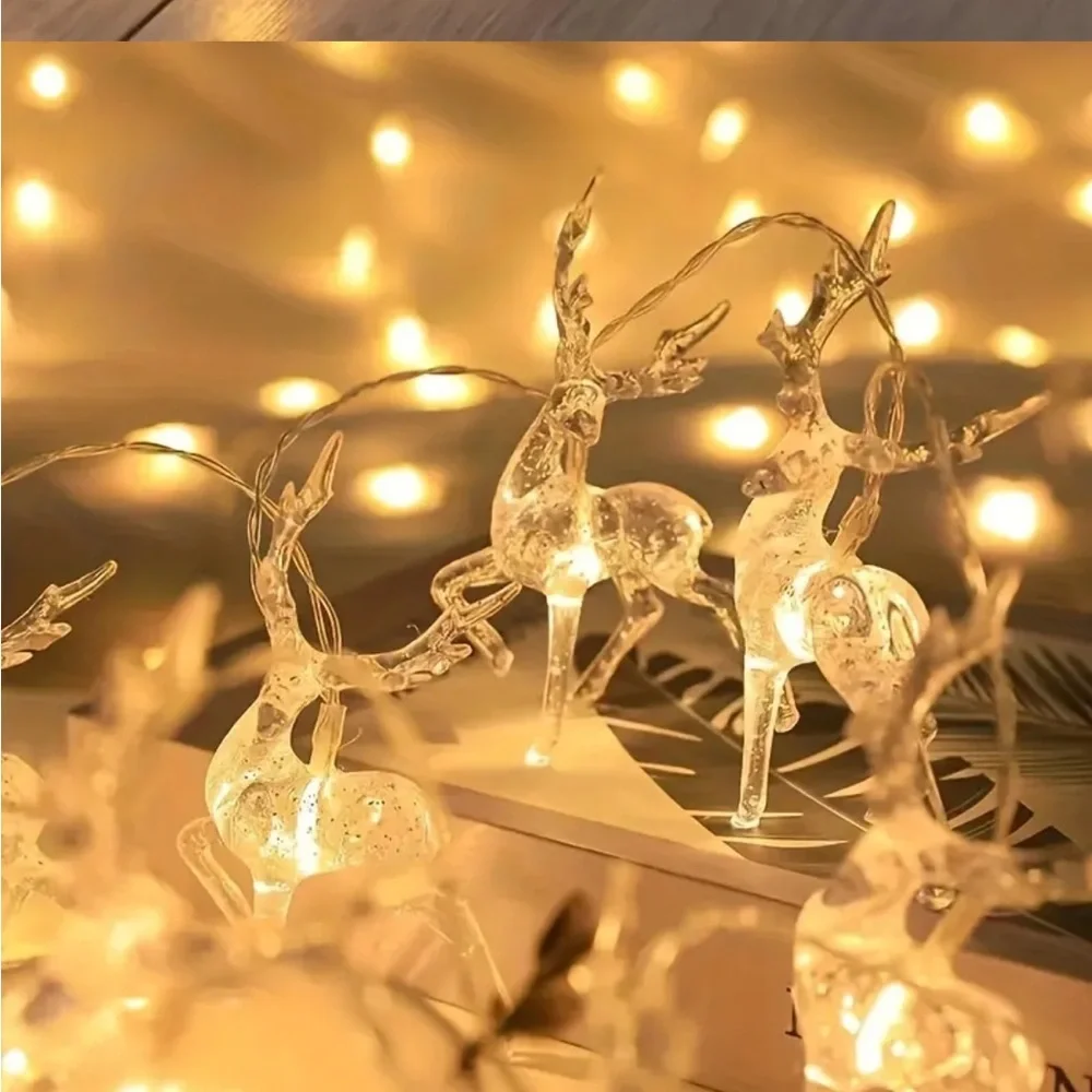 Christmas Strand Lights, Reindeer Christmas Lights, Reindeer Lights